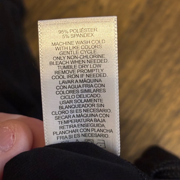 Ellen Tracy Black Wide-Leg Pants with Pocket Detail Xl Corpcore Dark Academia - Picture 9 of 13